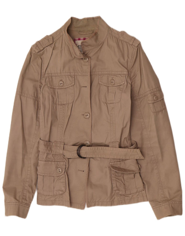 Giacca militare da donna Esprit UK 12 Cotone beige medio