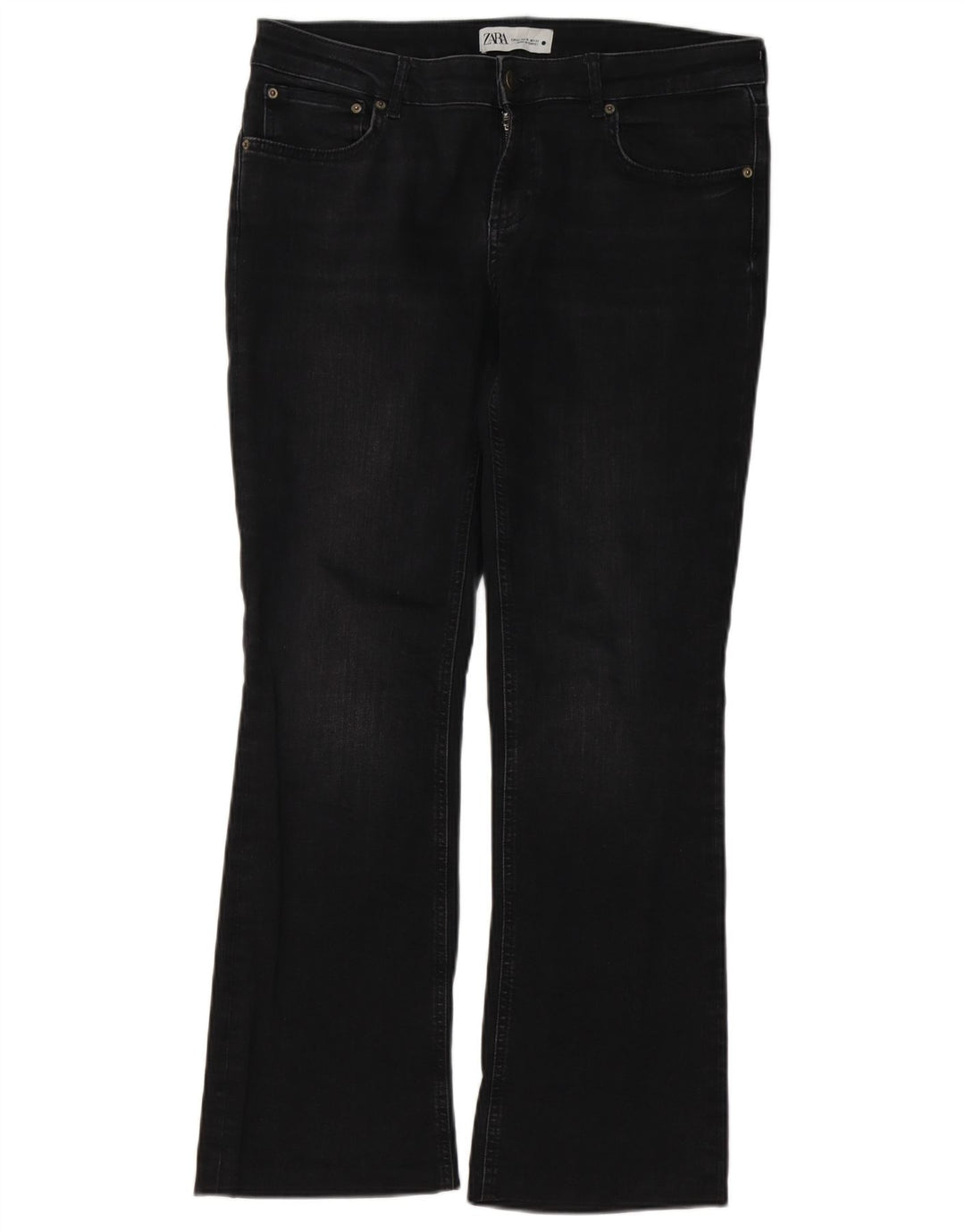 Jeans Bootcut da donna Zara EU 42 Large W32 L29 Neri