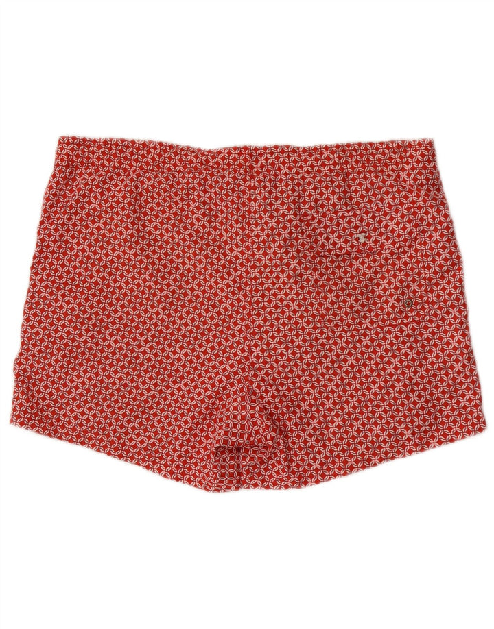 Pantaloncini da bagno da uomo Massimo Dutti Poliestere geometrico rosso medio