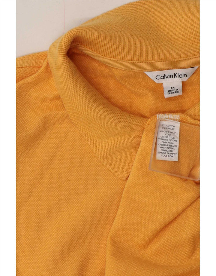 Polo da donna Calvin Klein UK 14 cotone giallo medio