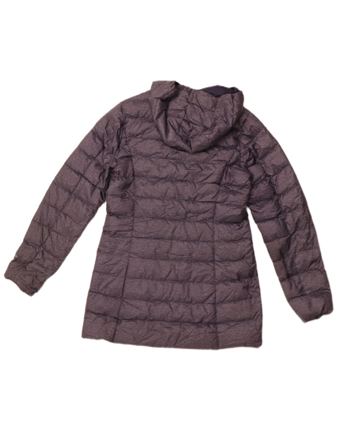 Cappotto imbottito con cappuccio da donna EDDIE BAUER UK 10 piccolo poliestere blu navy