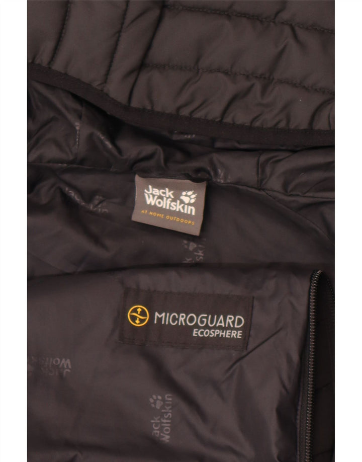 Giacca imbottita con cappuccio da uomo Jack Wolfskin UK 42 XL Nera