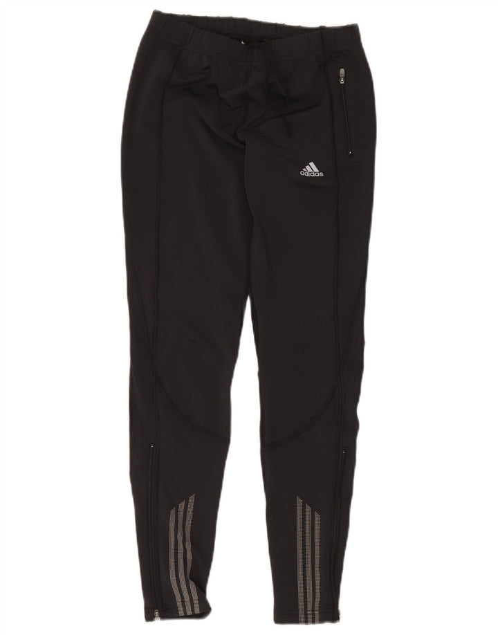 Pantaloni della tuta da donna Adidas Climacool UK 14 poliestere nero medio