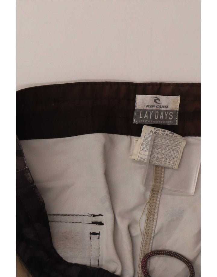 Pantaloncini da bagno da uomo Rip Curl XS Beige floreale poliestere