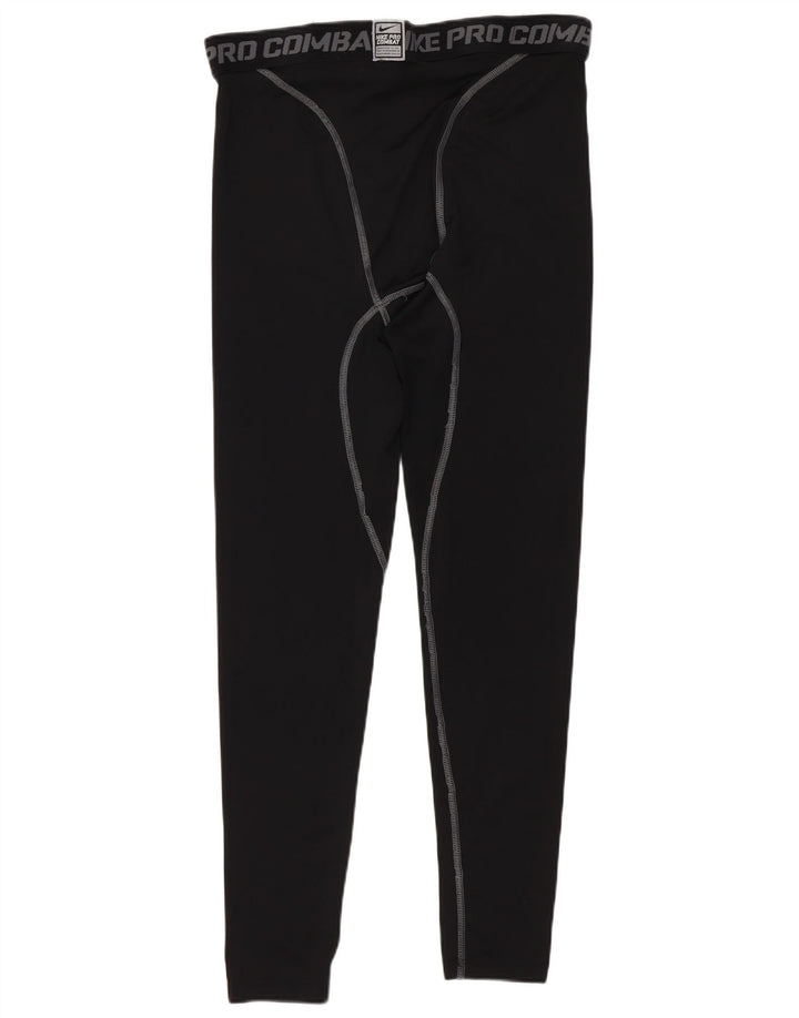 Leggings grafici Nike Dri Fit da uomo, grandi, in poliestere nero