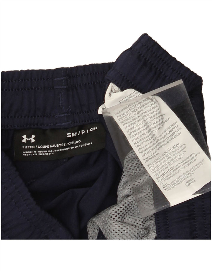 Pantaloni da tuta con grafica da uomo UNDER ARMOUR piccoli in poliestere blu navy