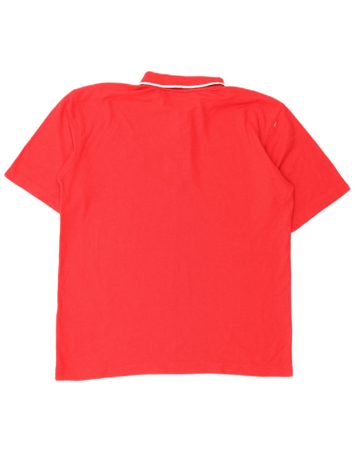 Polo da uomo UMBRO XL in cotone rosso