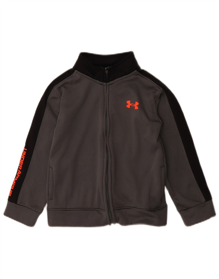 Giacca da tuta grafica da ragazzo Under Armour 5-6 anni Colore grigio