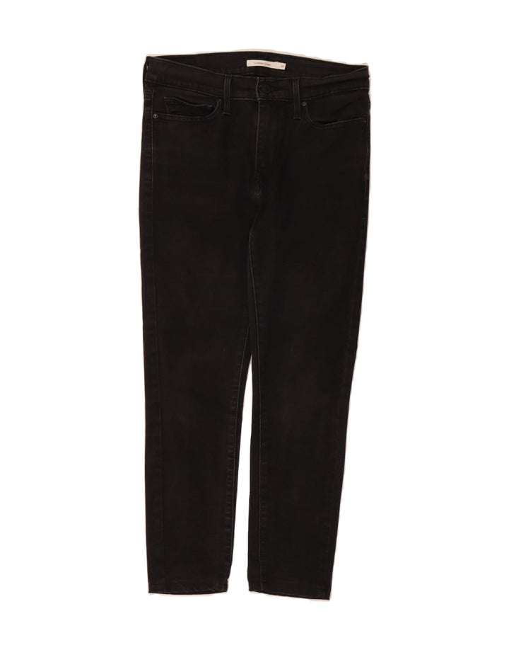 LEVI'S Womens Slimming Skinny Jeans W29 L26 Black Cotton Vintage Levi's and Second-Hand Levi's from Messina Hembry 