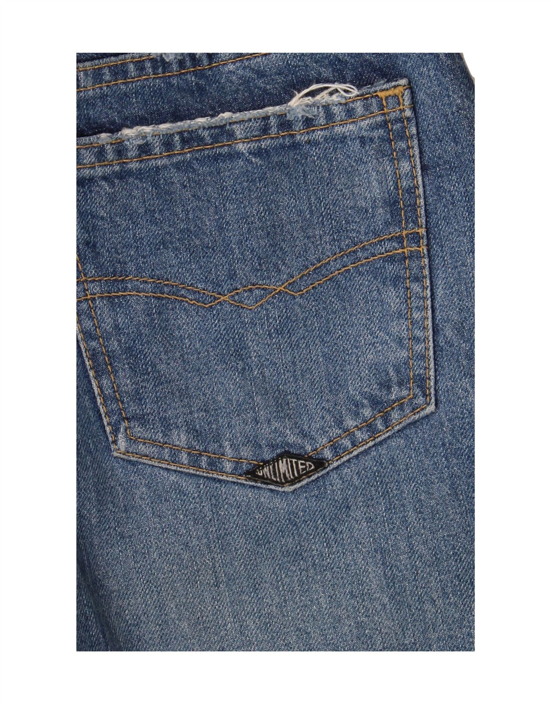 UNLIMITED Womens Straight Jeans W27 L31 Blue Cotton Vintage Unlimited and Second-Hand Unlimited from Messina Hembry 