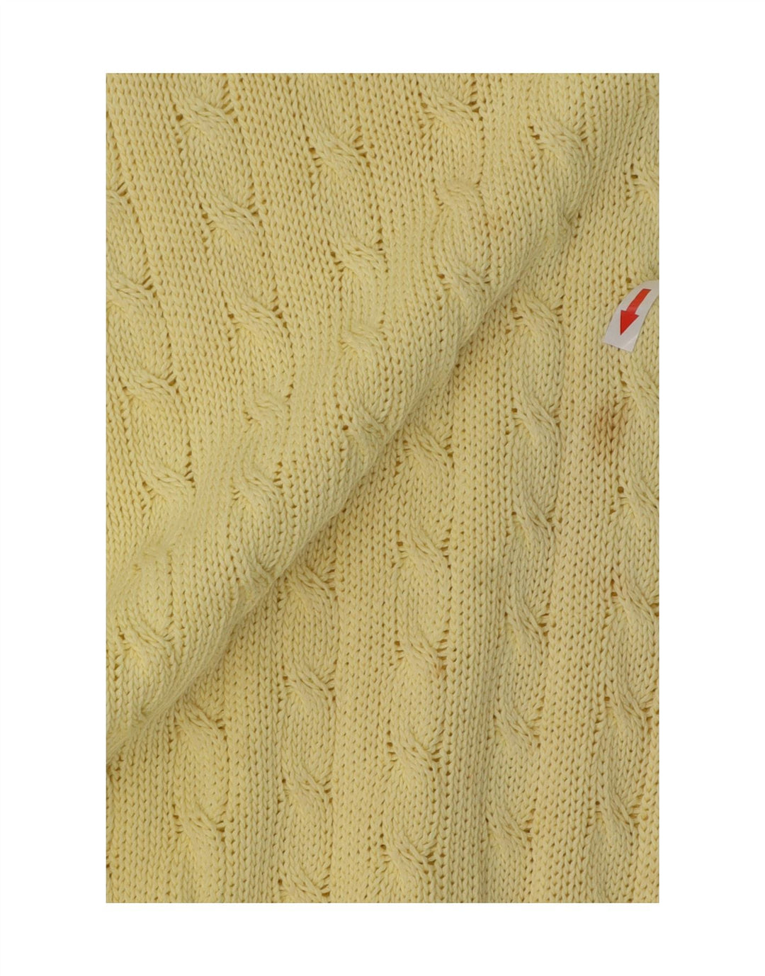 Maglione da uomo con scollo a barchetta Benetton IT 50 in cotone giallo medio