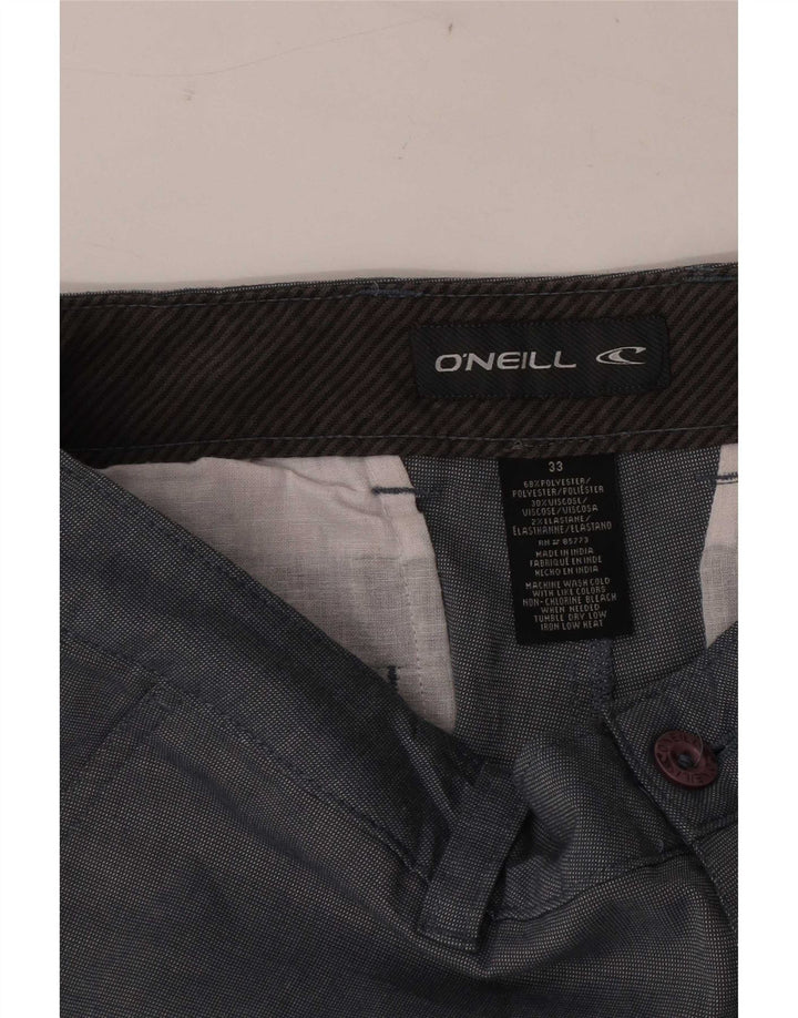 Pantaloncini chino da uomo O'Neill W33 cotone color block grigio medio