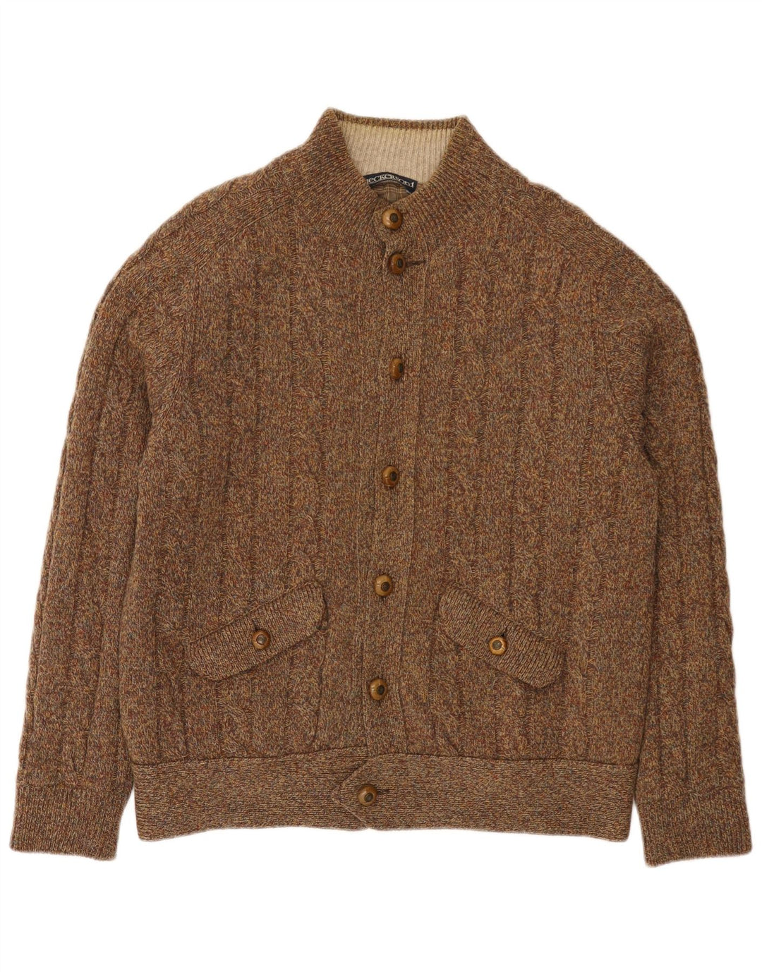 Maglione cardigan da uomo Jeckerson grande marrone