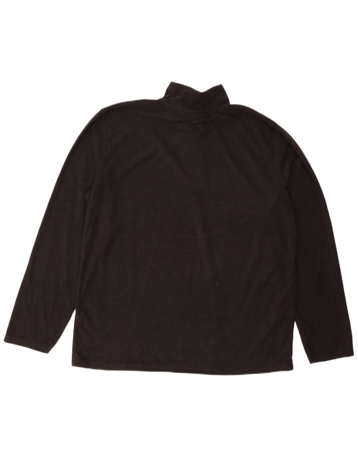 Maglione in pile da uomo con collo con zip Mountain Warehouse XL poliestere nero