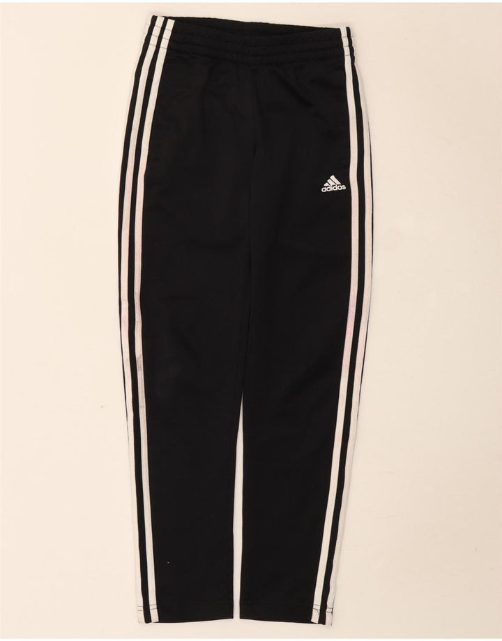 Pantaloni della tuta da ragazzo Adidas 9-10 anni in poliestere nero