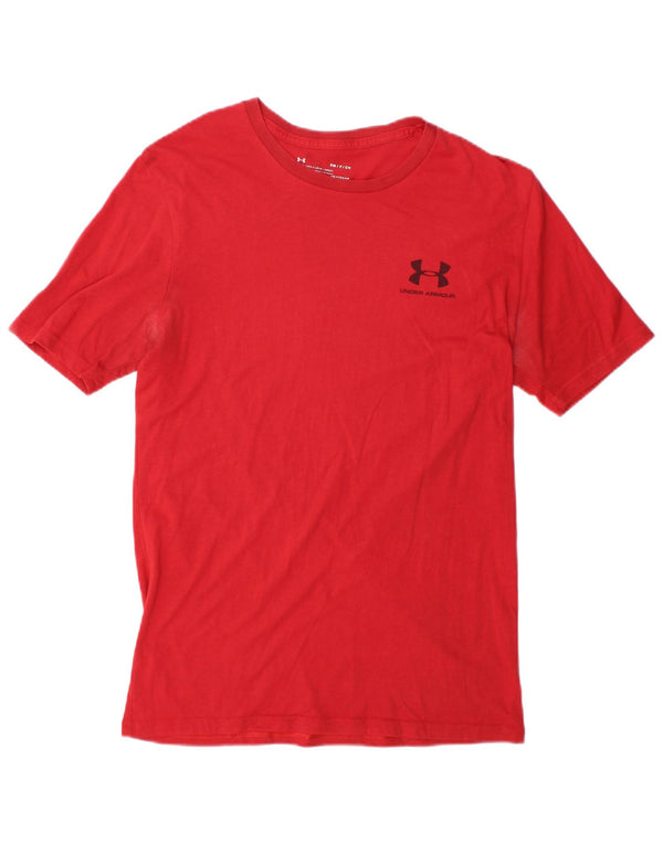 Under Armour Mens Heat Gear Graphic Graphic T-Shirt Top Small Red