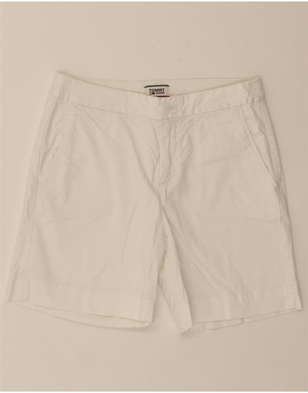 TOMMY HILFIGER Womens Chino Shorts W26 Small White Cotton Vintage Tommy Hilfiger and Second-Hand Tommy Hilfiger from Messina Hembry 