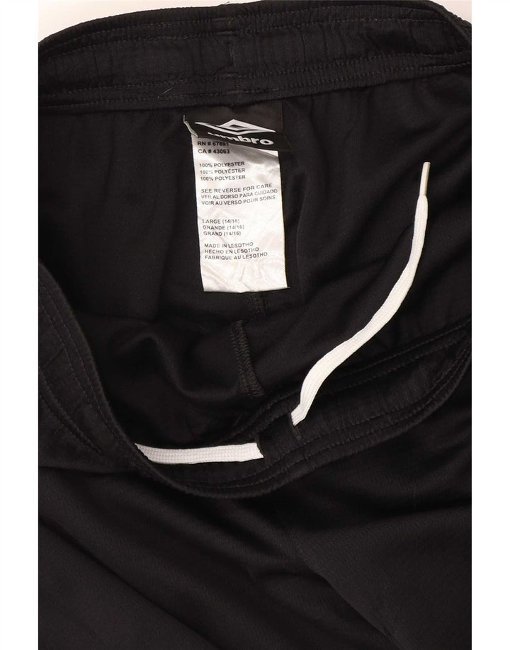 Pantaloncini sportivi Umbro da uomo grandi in poliestere nero