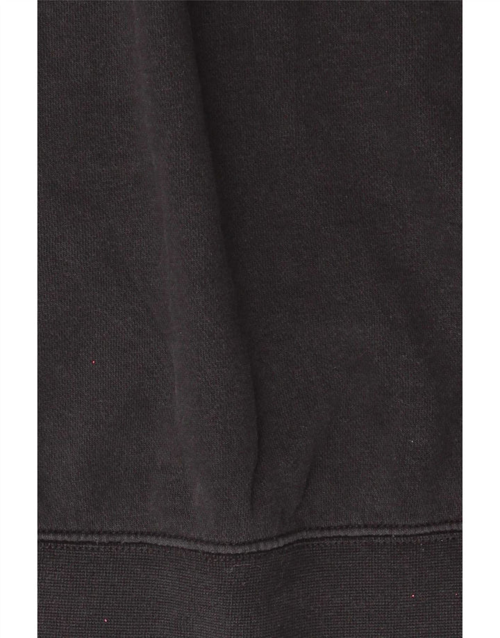 Felpa oversize da donna con zip 1/4 Nike, maglione, UK 10, piccola, cotone nero