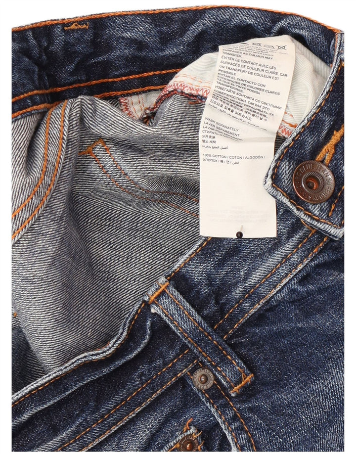 Pantaloncini di jeans slim da uomo Superdry W34 di grandi dimensioni in cotone blu