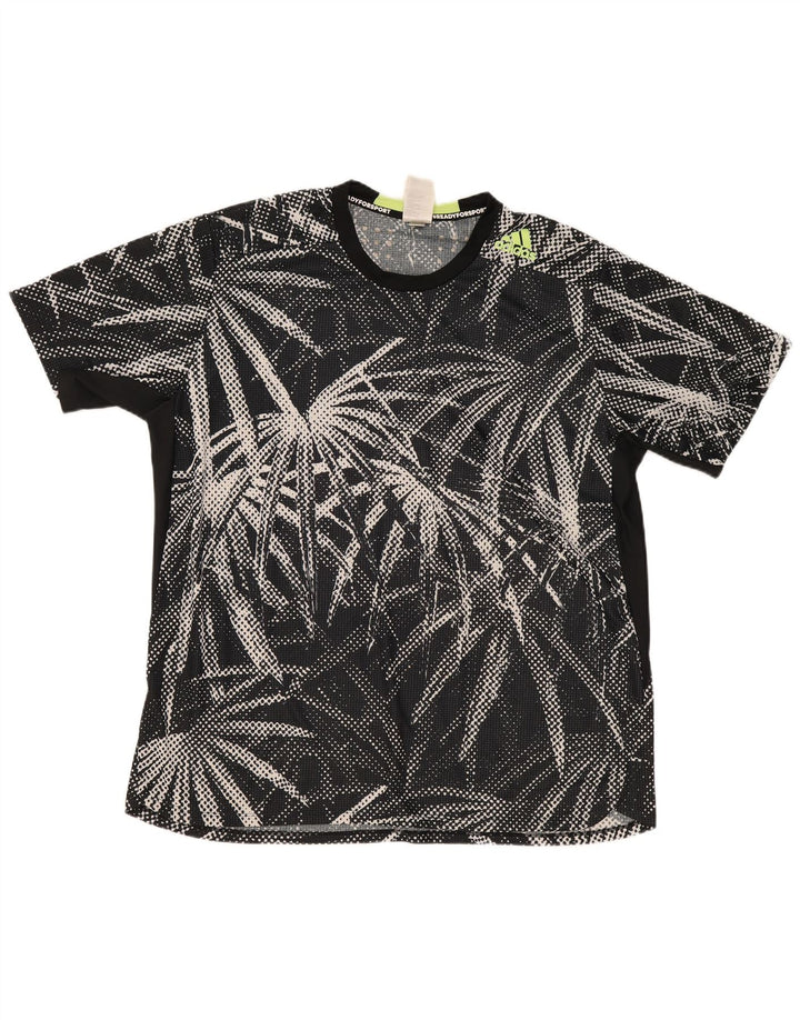 T-shirt da uomo Adidas Top 2XL poliestere floreale nero