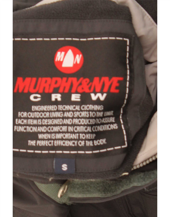 Giacca a vento grafica da uomo Murphy & Nye vestibilità ampia UK 36 piccola nera