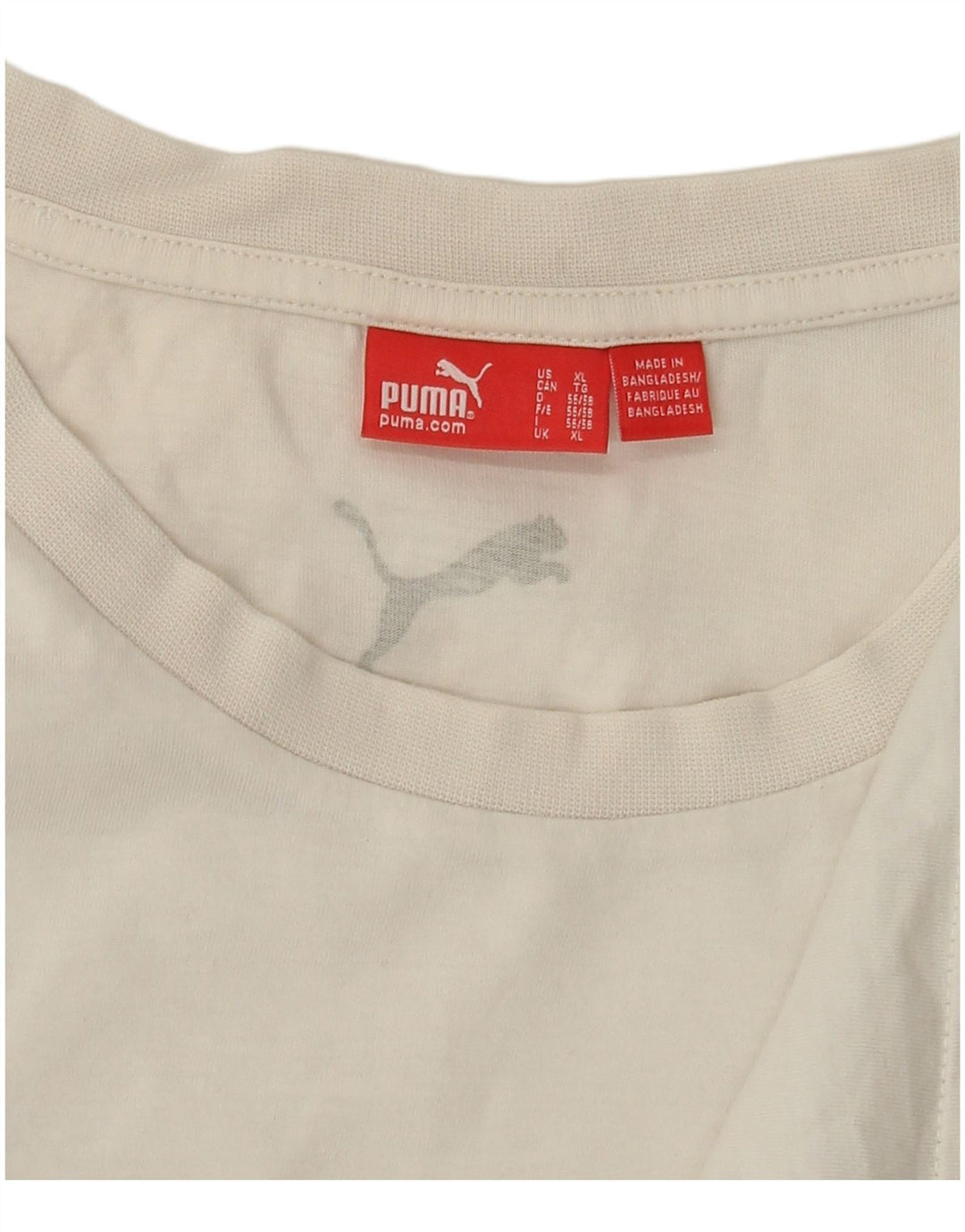 Maglia grafica da uomo Puma manica lunga XL bianca