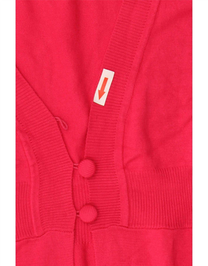 Maglione cardigan da donna Marks & Spencer UK 8 Small Rosa Viscosa