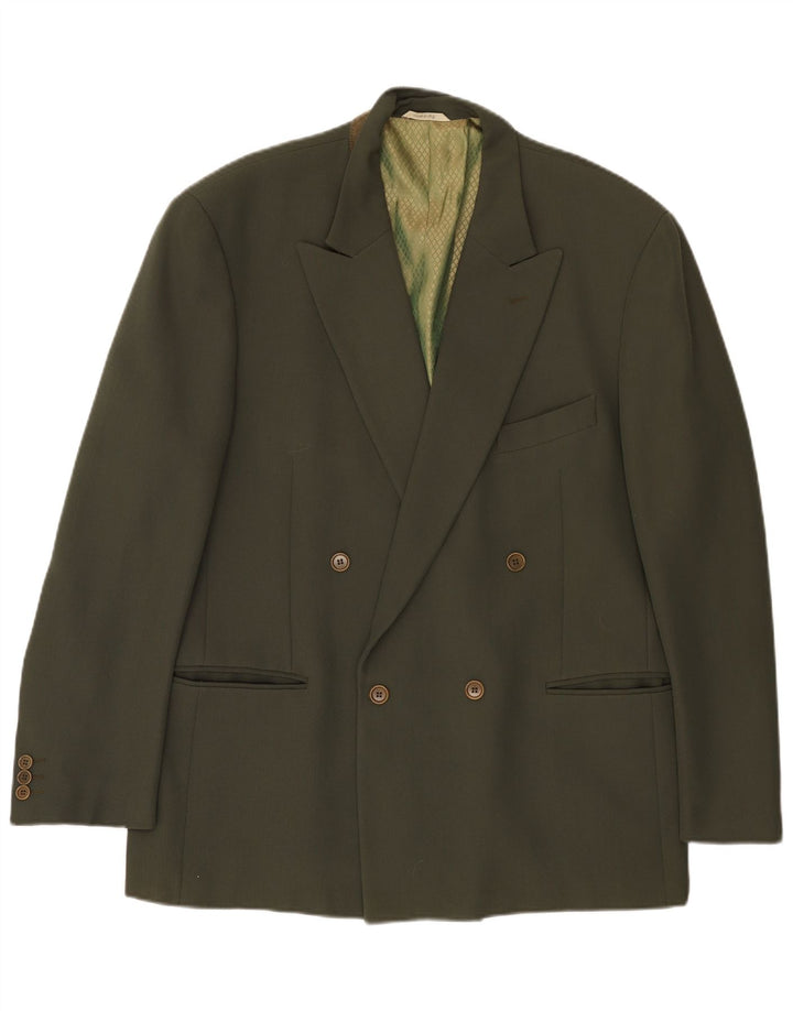 Giacca blazer doppiopetto da uomo Mille Miglia UK 40 Large Verde