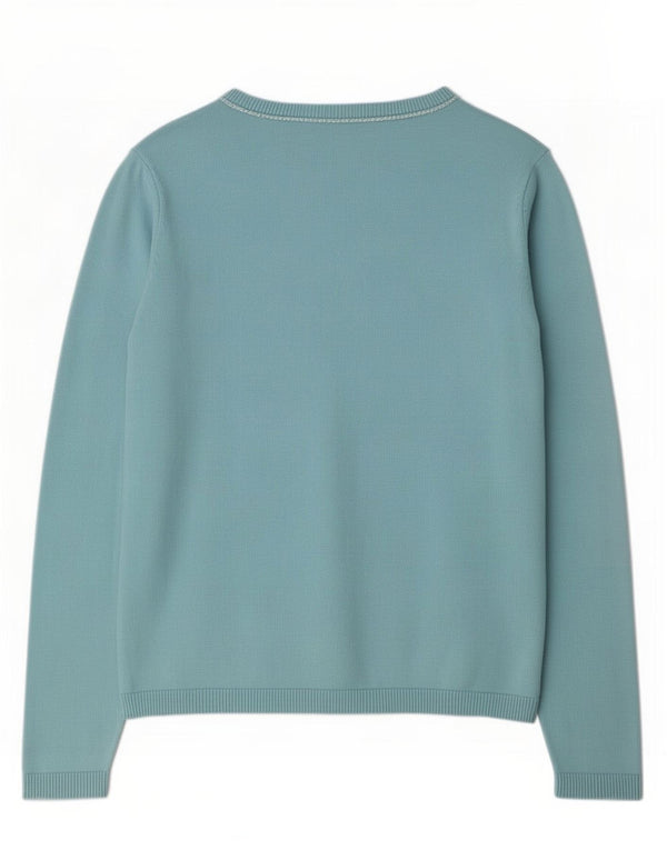 Maglione maglione con scollo a V per ragazze Hugo Boss 13-14 anni piccolo in cotone blu