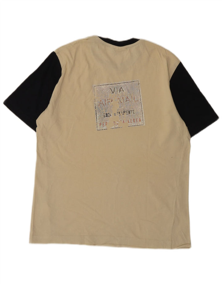 ELLESSE T-shirt grafica da uomo Top beige medio color block