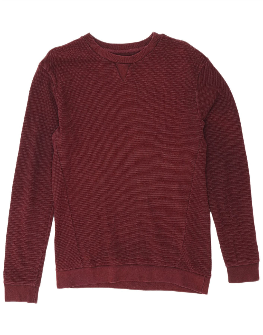 Felpa Zara da uomo in cotone bordeaux medio