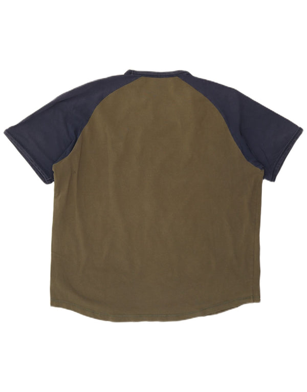 T-shirt da uomo Nike Top UK 47/48 2XL color block kaki