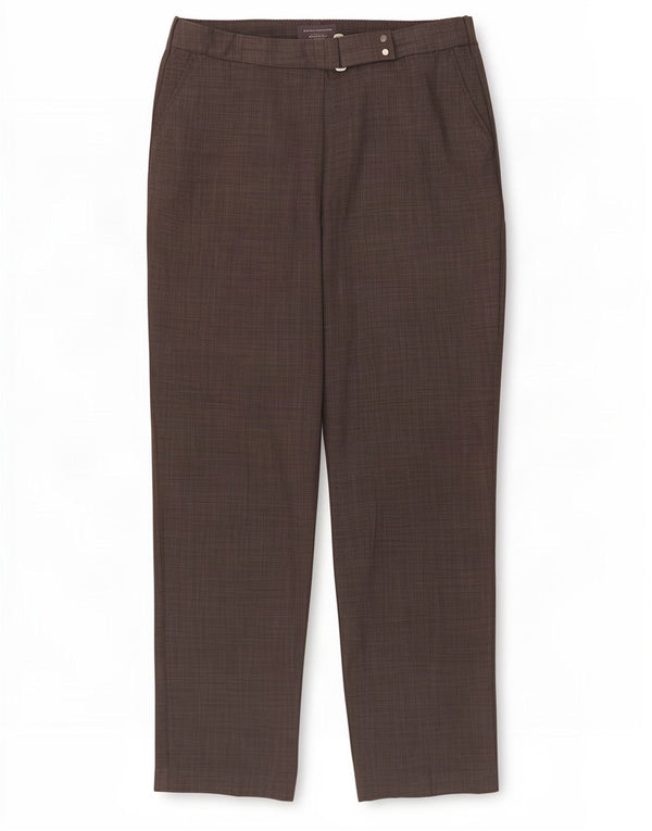 Pantaloni da abito dritti da donna Marks & Spencer UK 14 Large W36 L30 Grigio