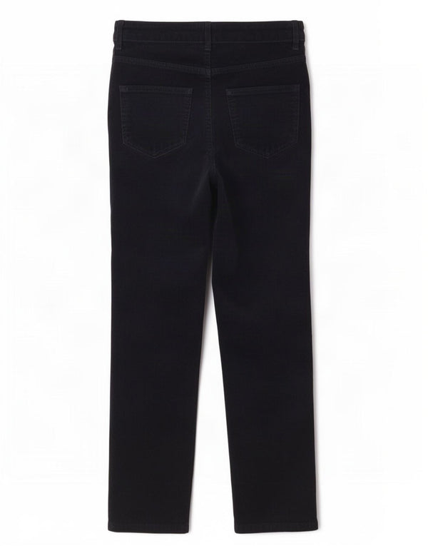Pantaloni in velluto a coste da donna Marks & Spencer UK 12 Medium W30 L28 Blu Navy