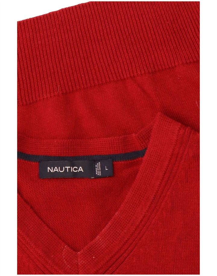 Canottiera da donna NAUTICA UK 16 grande cotone rosso