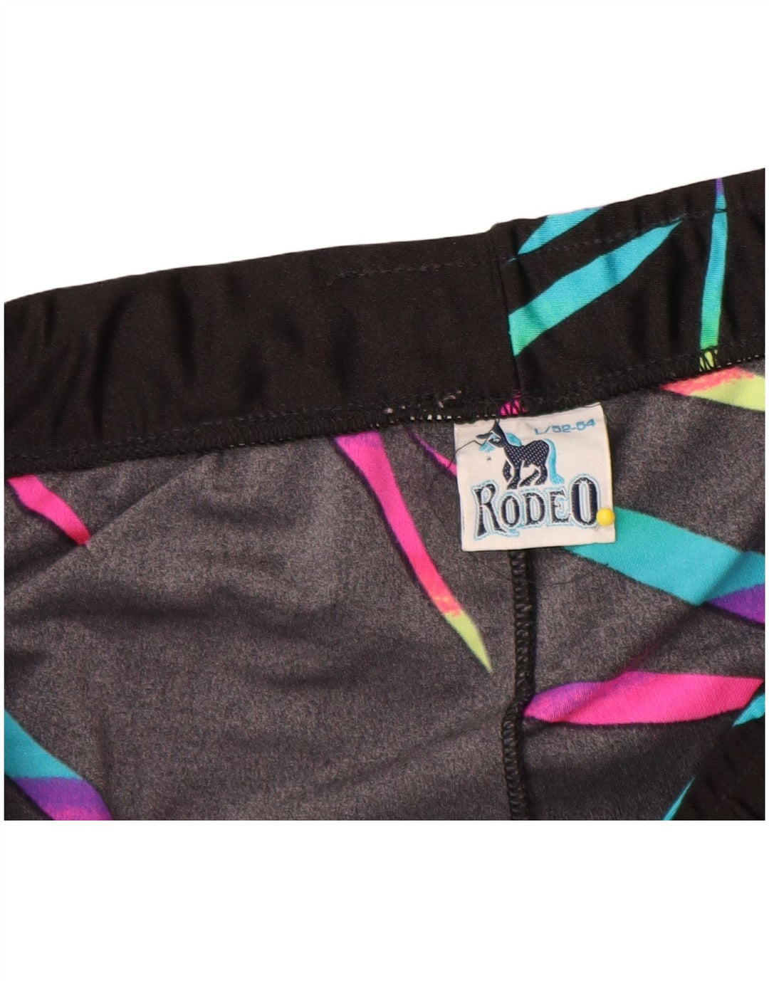 Leggings da donna Rodeo UK 14 Nylon a righe nere grandi