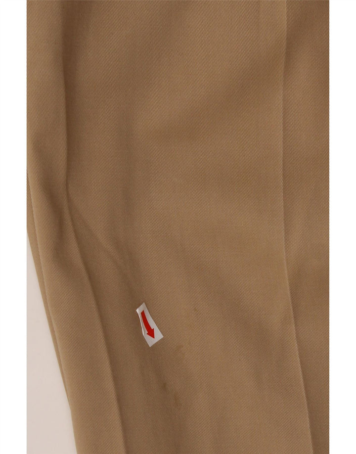 EDDIE BAUER Pantaloni chino con pegged vestibilità classica da uomo W36 L32 in cotone beige