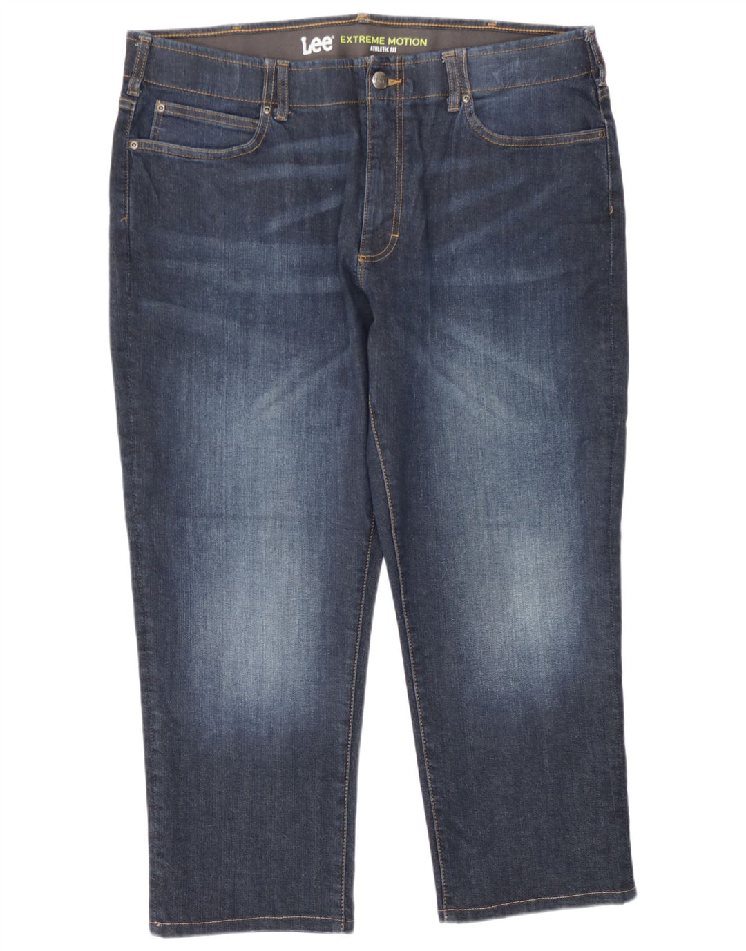 Jeans cropped da uomo Lee W40 L27 cotone blu navy