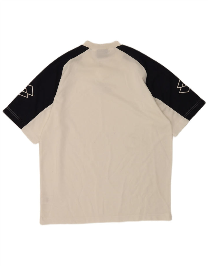 T-shirt grafica da uomo Lotto Top XL poliestere color block bianco