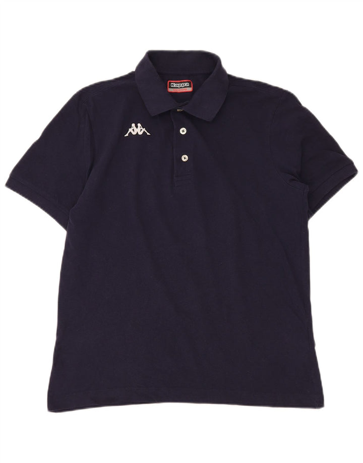 Polo KAPPA da uomo in cotone medio blu navy