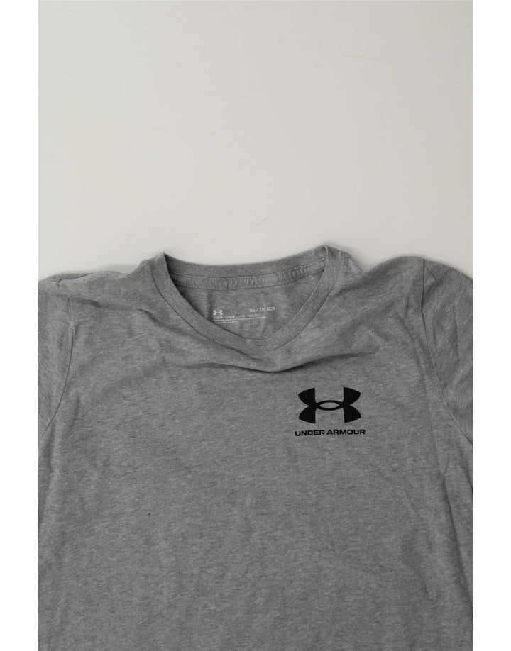 UNDER ARMOUR Mens T-Shirt Top XS Grey Vintage Under Armour and Second-Hand Under Armour from Messina Hembry 