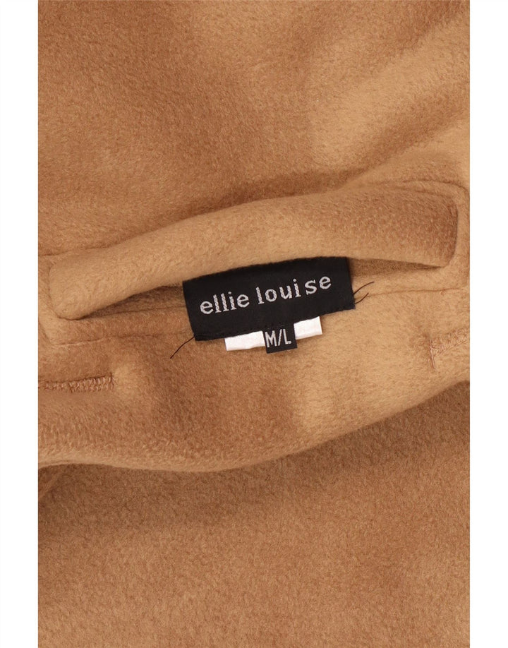 Gilet reversibile in pile da uomo vintage UK 38 Poliestere beige medio