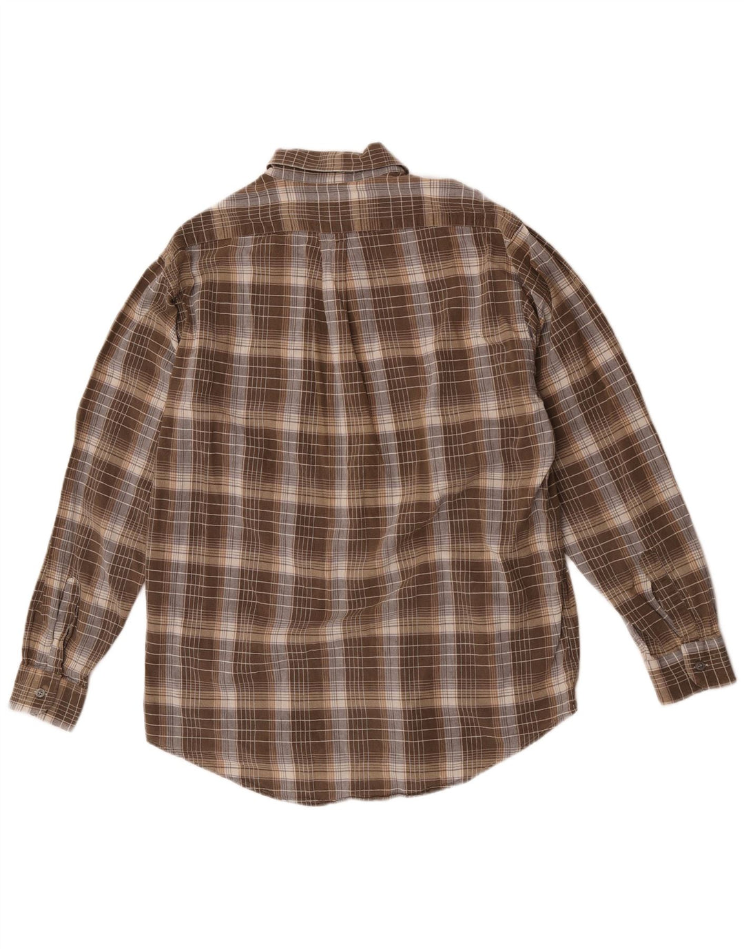 Camicia Trussardi Uomo in Flanella XL Marrone Check Cotone