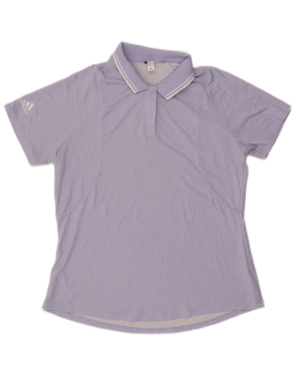 Polo ADIDAS da donna UK 14 grande viola in poliestere