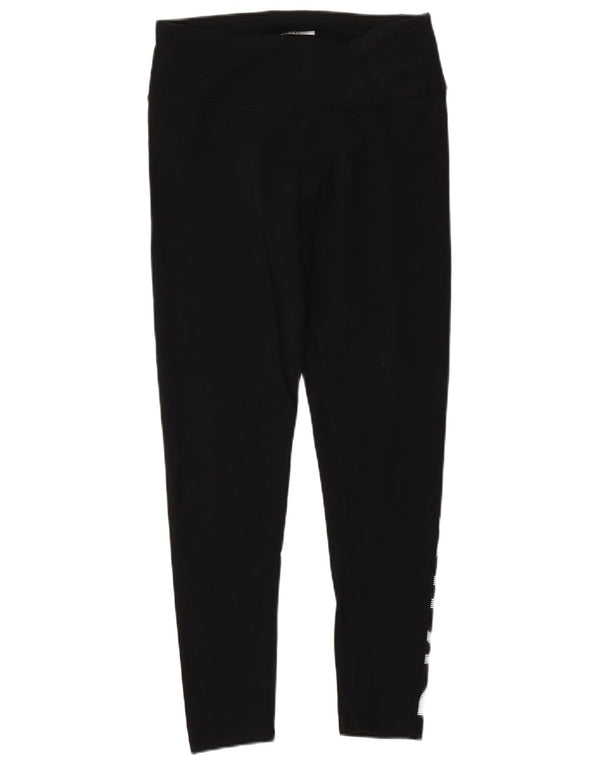 Leggings grafici da donna Dkny UK 12 cotone nero medio