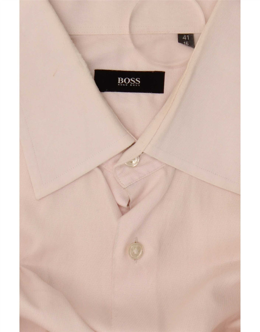 Camicia formale da uomo Hugo Boss taglia 41 16 grande rosa
