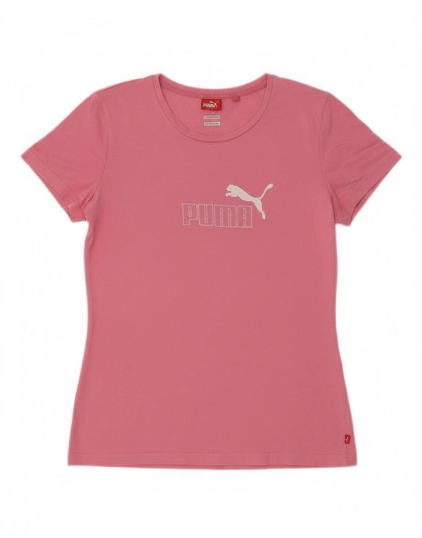 T-shirt grafica da donna Puma UK 14 rosa medio