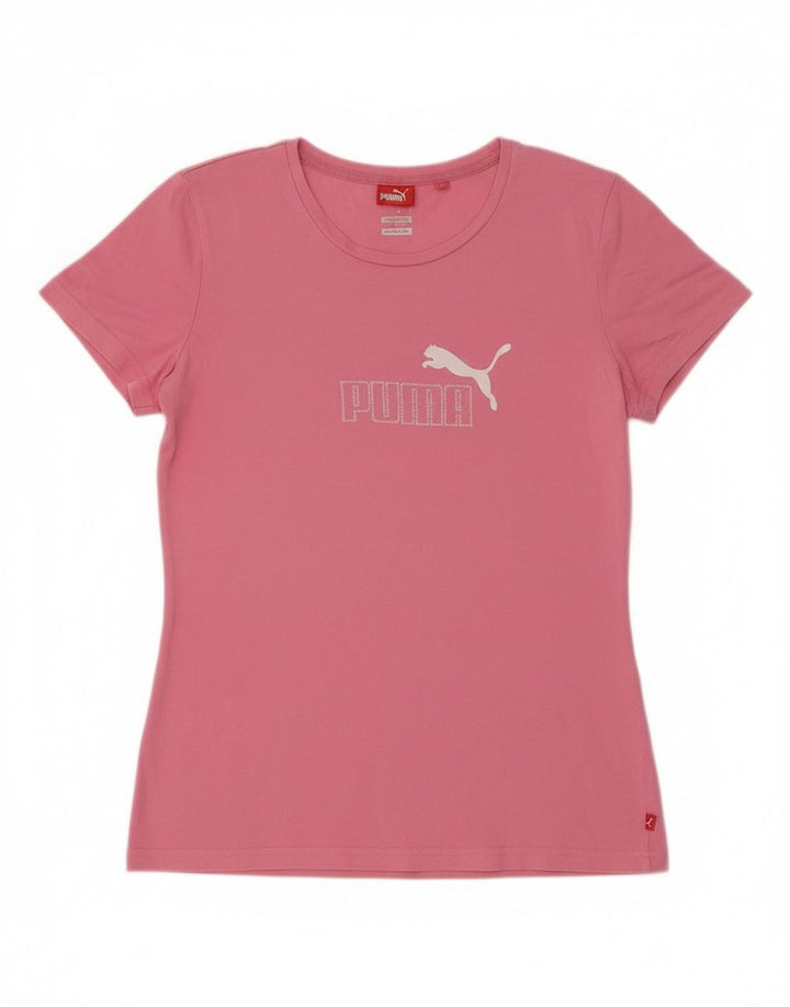T-shirt grafica da donna Puma UK 14 rosa medio