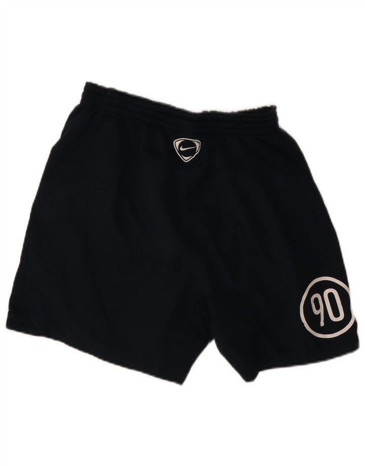 Pantaloncini sportivi grafici Nike da uomo piccoli in poliestere blu navy